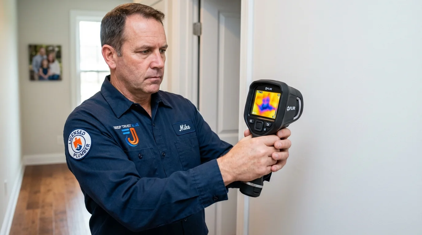 Thermal imaging leak detection by Johns Plumbing LLC in Benton